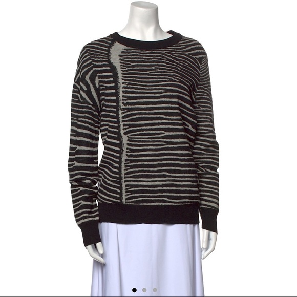 A.L.C. Wool Tiger Print Sweater - Picture 1 of 9